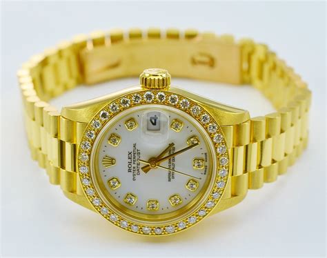 ladies rolex president datejust|Rolex Datejust with president bracelet.